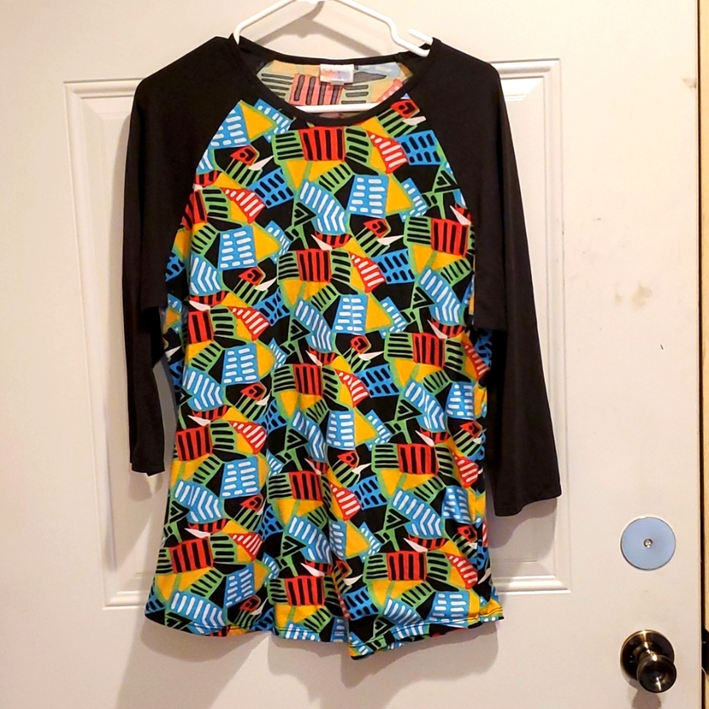 LuLaRoe Randy Baseball Top